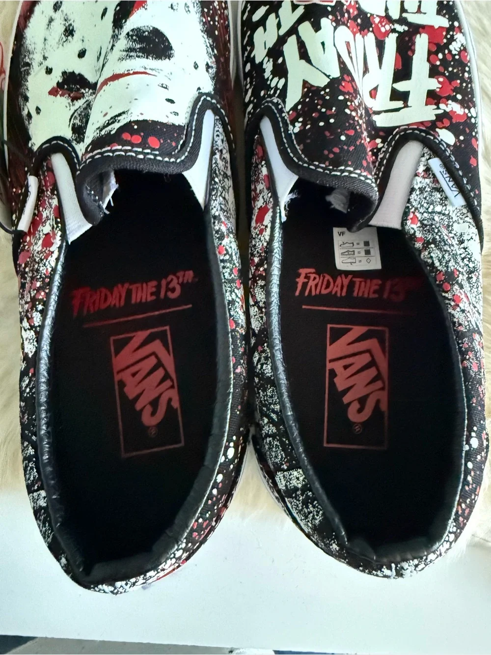Vans x Horror Friday The 13th Jason Voorhees Halloween Glow In Dark Slip On Shoe